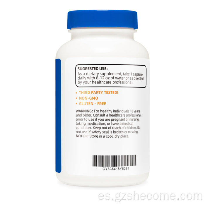 Soporte de alta resistencia para el cabello de la piel en cápsulas de biotina Shecome